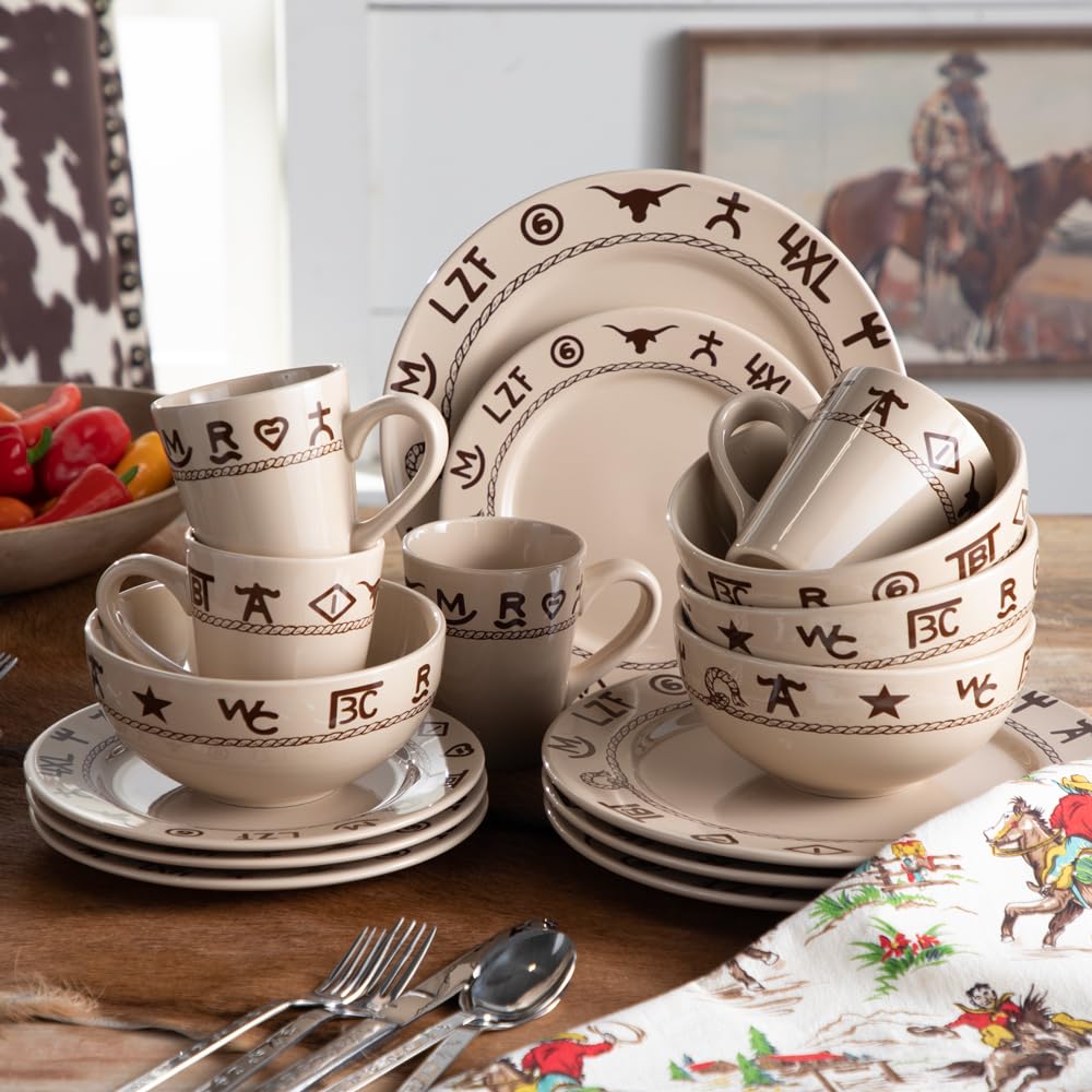 Premium 16-Piece Dinnerware Set - Porcelain Tableware for 4, Dishwasher & Microwave Safe - Elegant Dinner Plates, Salad Plates, Bowls & Mugs - Perfect for Family Dinners, Parties & Restaurant Use