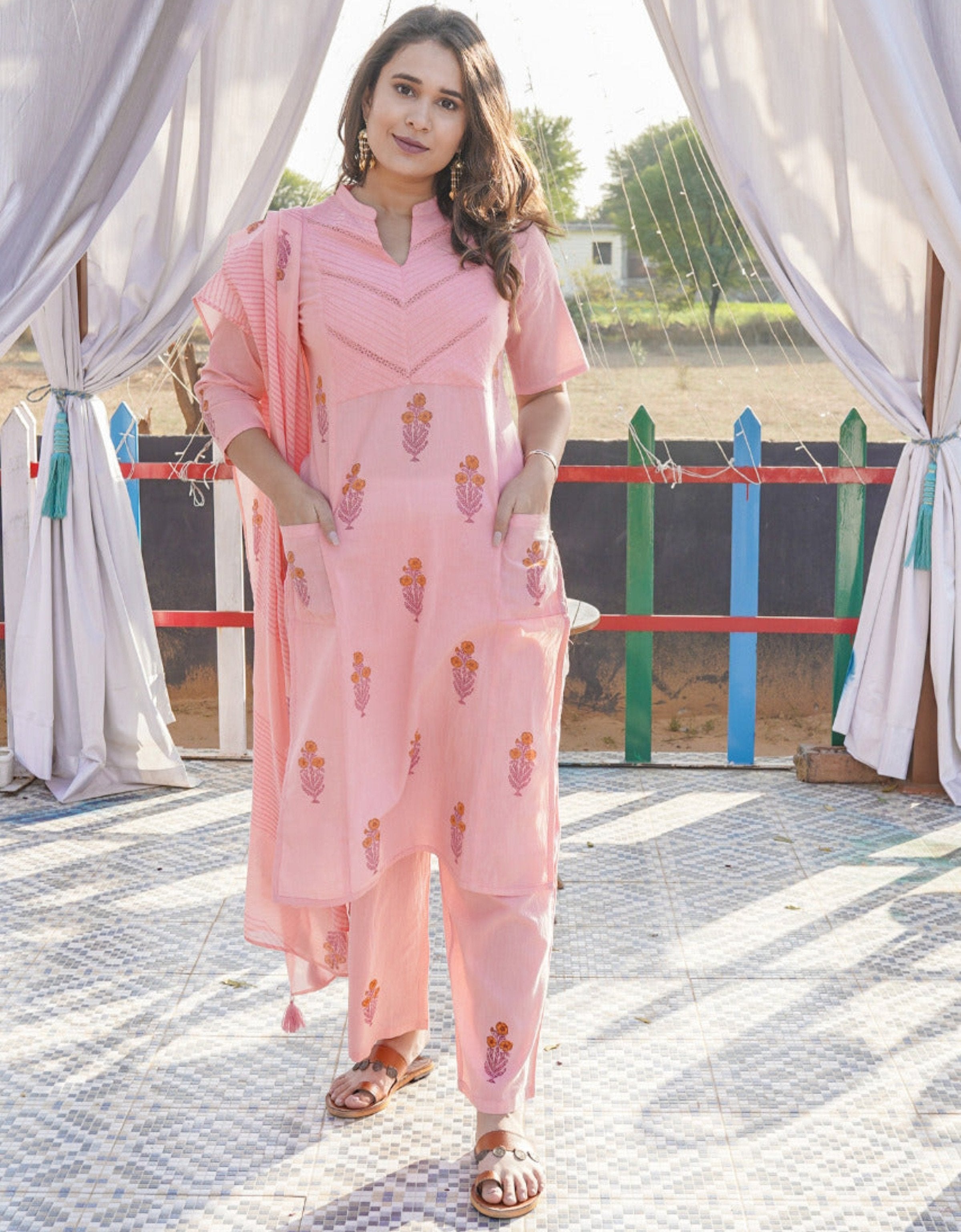 Elegant Pink Kurta Suit Set for Women | Traditional Indian Ethnic Wear | Perfect for Festivals, Weddings & Special Occasions