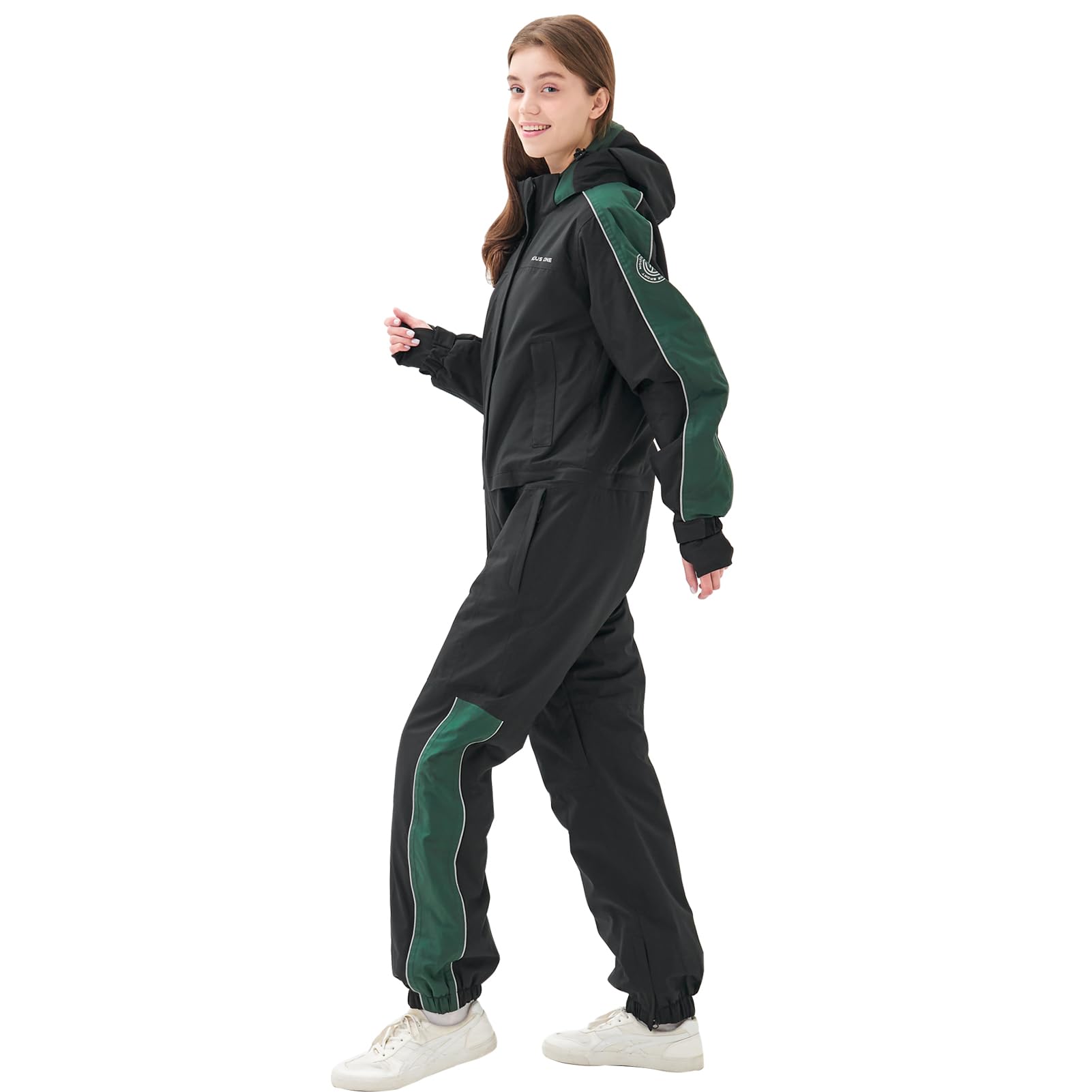 Women's Waterproof Insulated Ski Jumpsuit - Winter Snowsuit with Removable Hood for Skiing & Snowboarding | Warm One-Piece Snow Sport Suit for Outdoor Activities