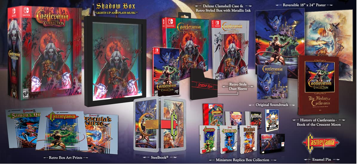 Castlevania Anniversary Collection Ultimate Edition - Limited Run #106 for Nintendo Switch (Non-US Version) | Classic Retro Gaming, Gift for Gamers, Collectible Edition