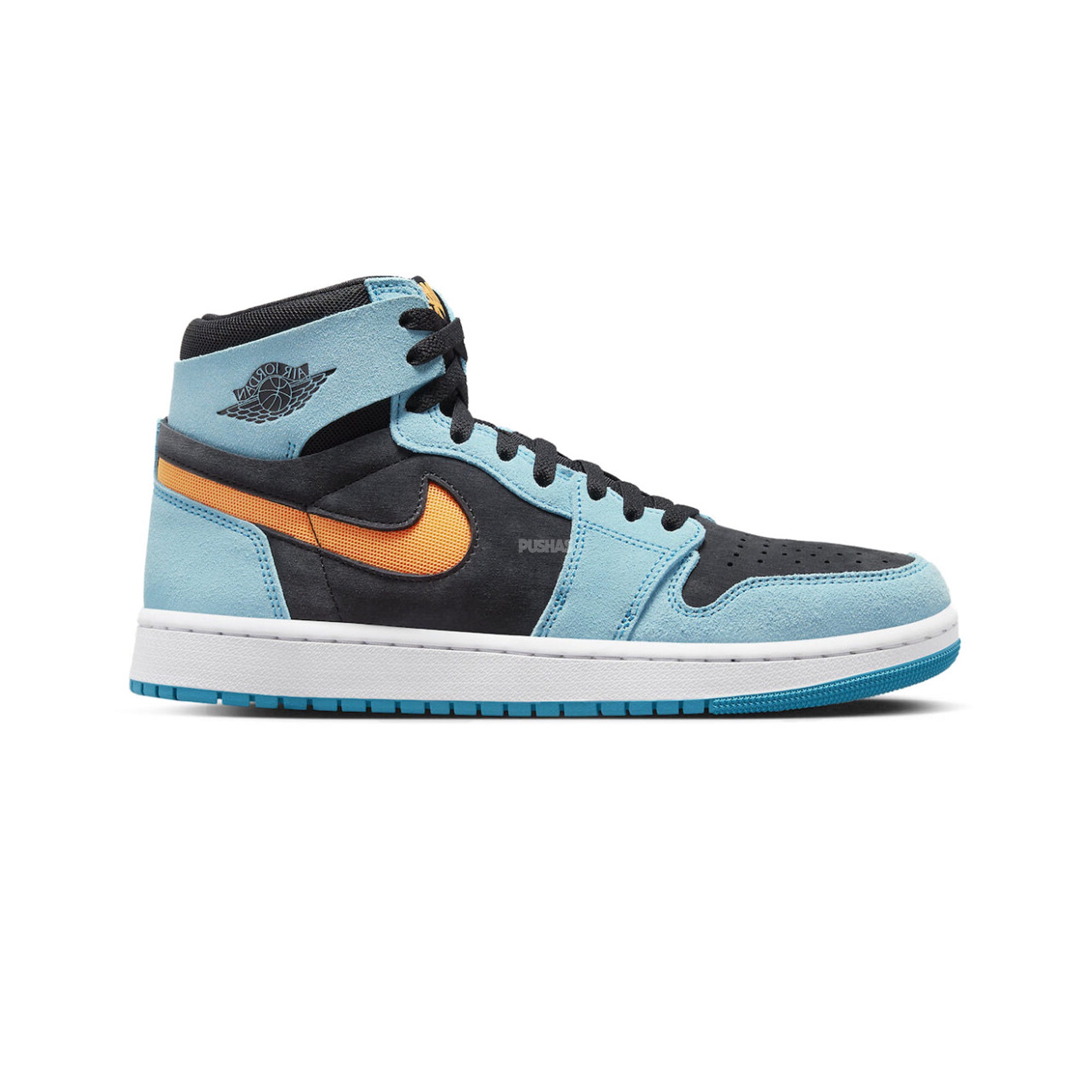 Air Jordan 1 Zoom CMFT 2 'Bleached Aqua Bright Citrus' Basketball Shoes (2023) - Men's Sneakers for Running, Gym & Streetwear Fashion