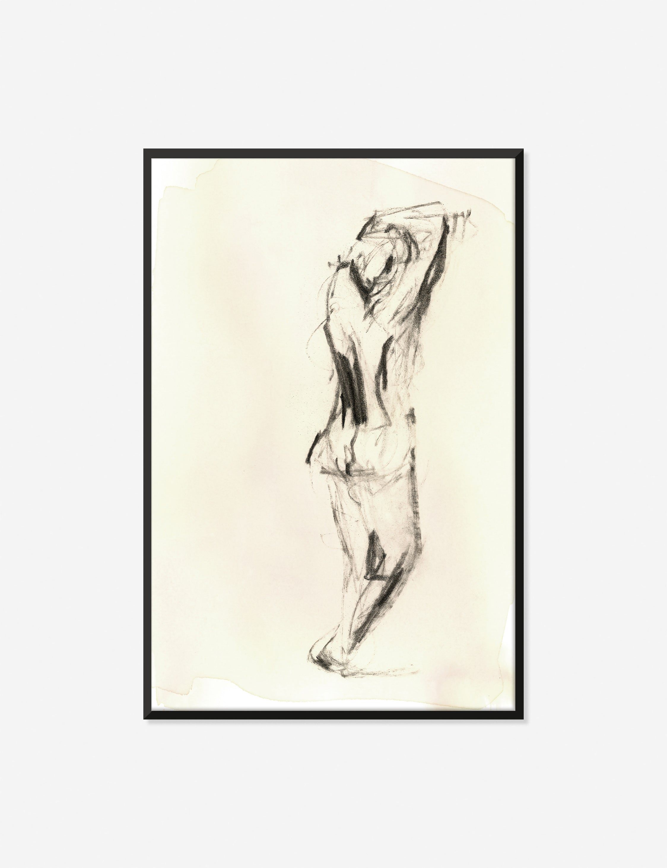 Charcoal Nudes 3 Wall Art Canvas Print by ZBC House - Modern Abstract Painting for Living Room, Bedroom & Office Decor