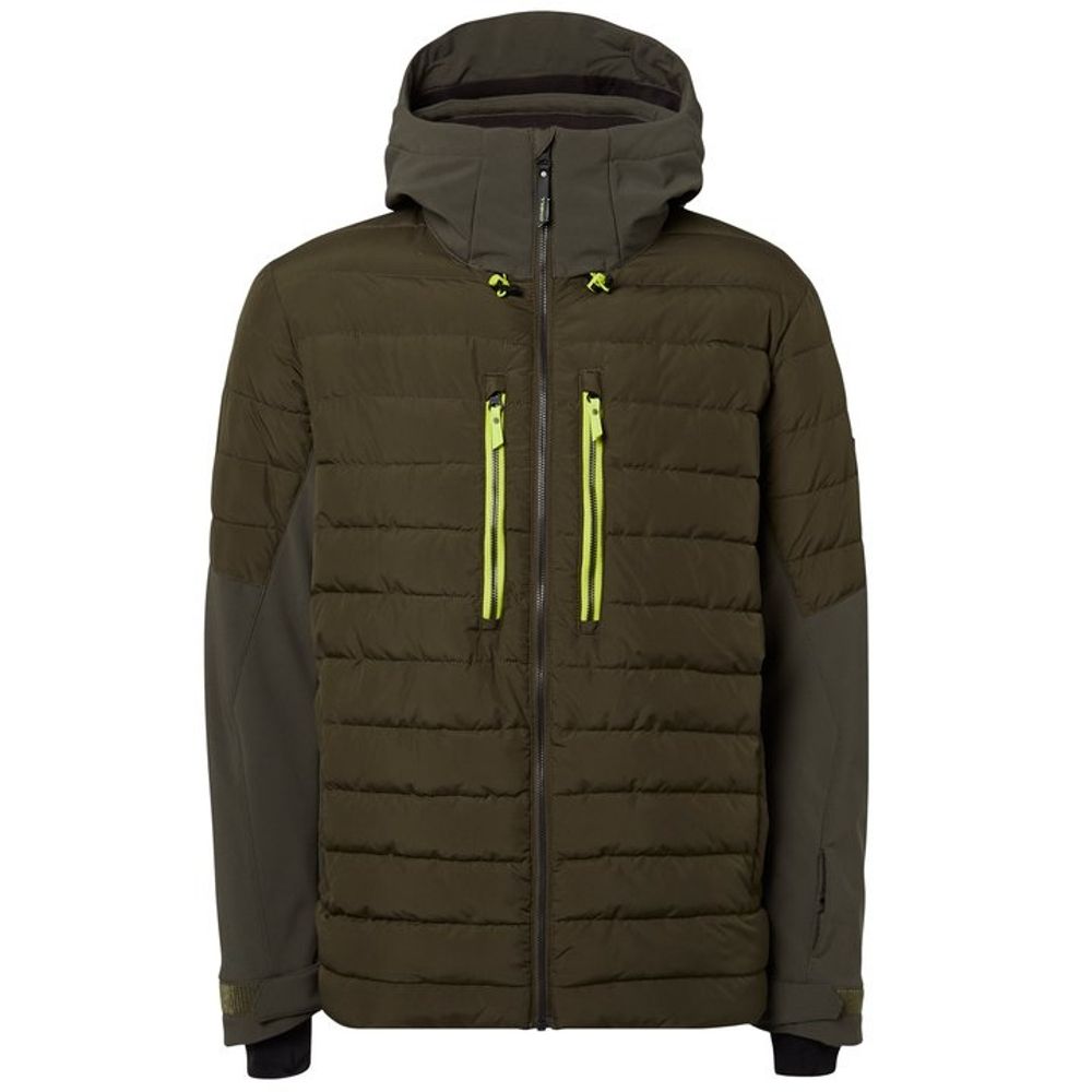 O'Neill Igneous Men's Ski Jacket - Waterproof Winter Jacket for Snowboarding & Skiing - Insulated Cold Weather Coat in Forest Night Color - Perfect for Mountain Adventures & Outdoor Sports