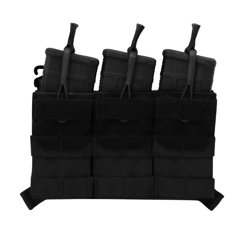 Agilite AG3 Triple Magazine Placard - Tactical Molle-Compatible Pouch for AR15, AK47, and Pistol Mags - Perfect for Military, Law Enforcement, and Airsoft Use
