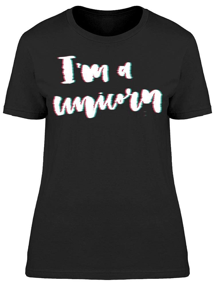 Glitch I'm A Unicorn Graphic T-Shirt for Women | Trendy Casual Tee | Perfect for Everyday Wear, Parties & Gifts