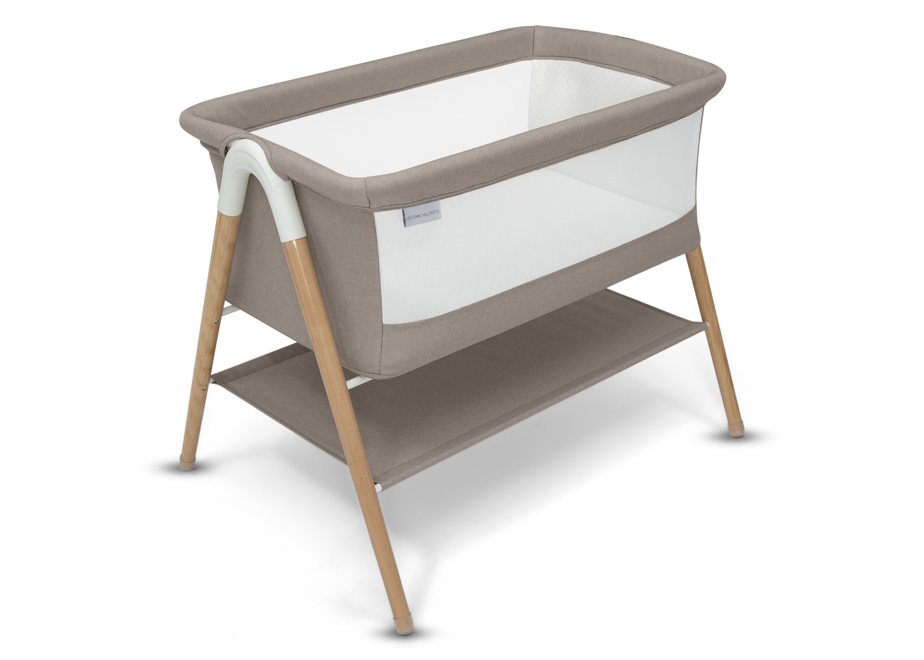 Bondi Beechwood Bassinet - Portable & Adjustable Baby Crib for Newborns | Perfect for Nursery, Bedroom & Travel | Safe Sleep Solution for Infants