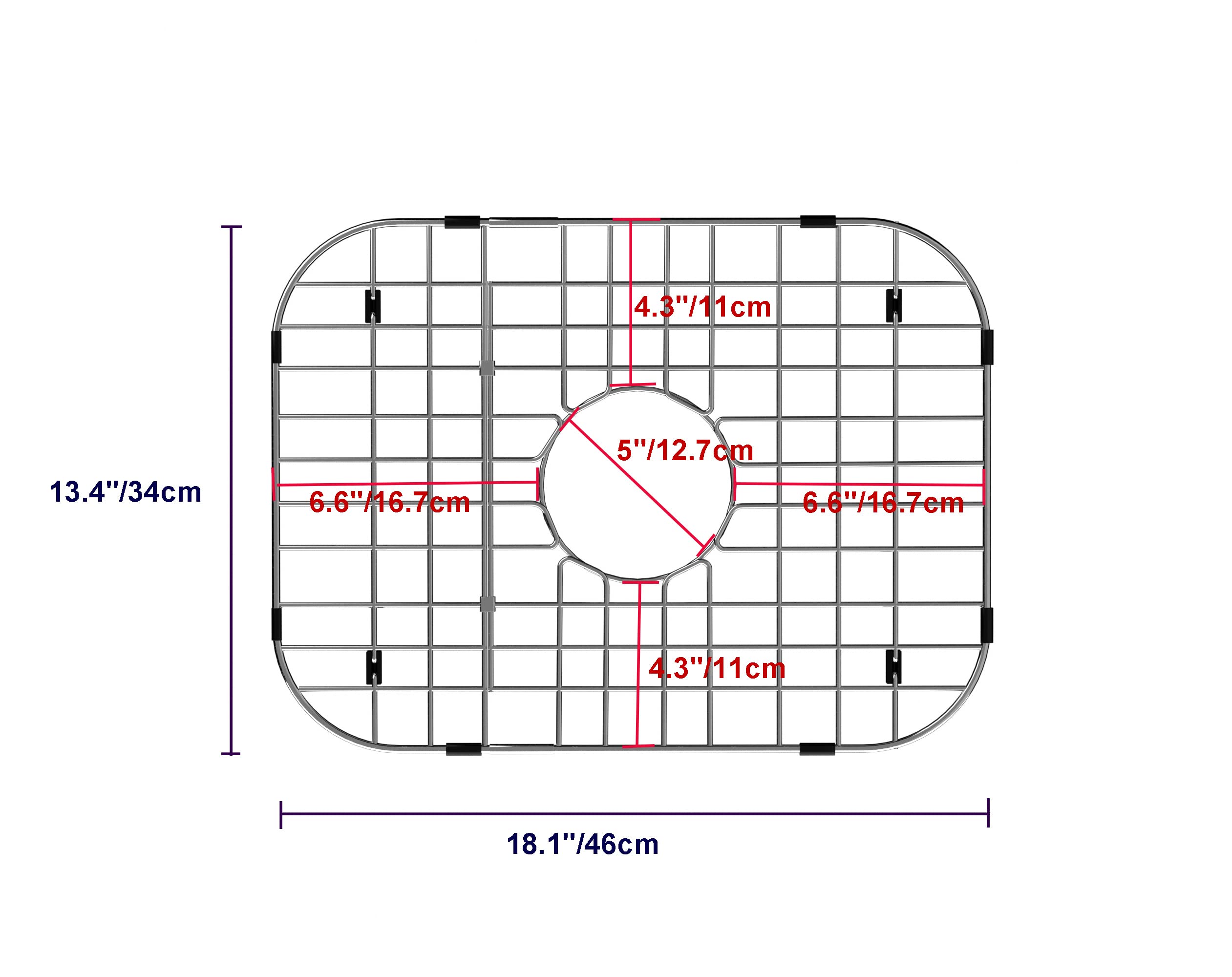 Stainless Steel Sink Grid Protector 18-1/8