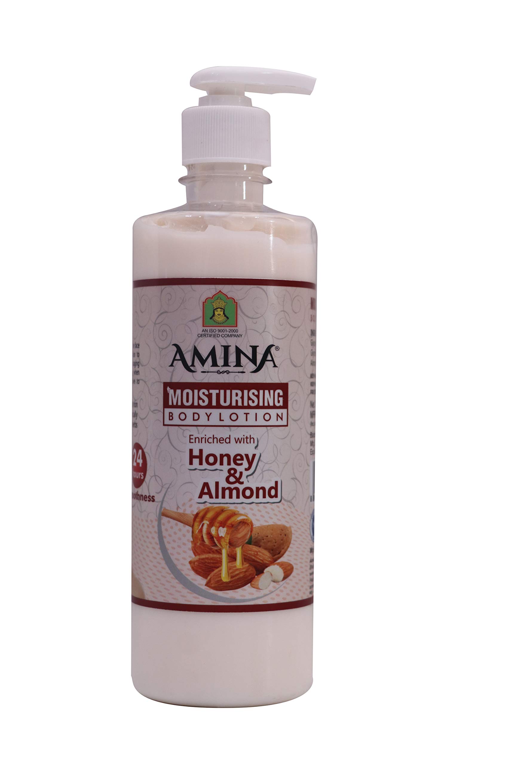 Amina Moisturizing Body Lotion with Honey & Almond - Deep Hydration for Dry Skin | Perfect for Daily Use & After Shower Care