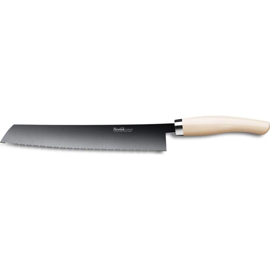 Janus Bread Knife - Premium Juma Ivory Handle for Slicing Bread, Pastries & More | Perfect for Bakeries, Kitchens & Home Use
