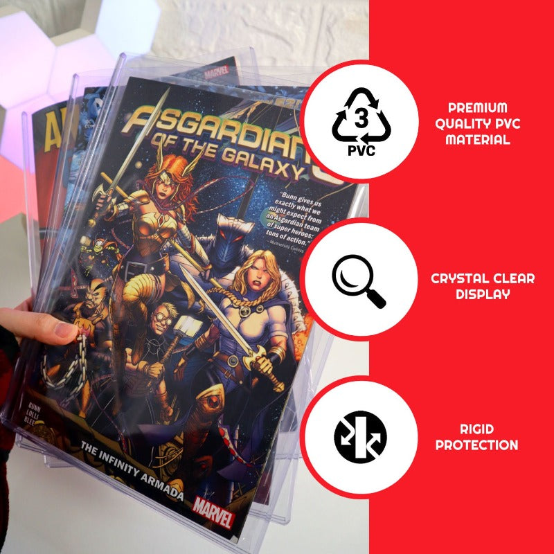 Silver Age Comic Book Top Loader - 5MM Thick Acid-Free Protective Sleeve for Collectible Comics - Perfect for Storage, Display & Grading