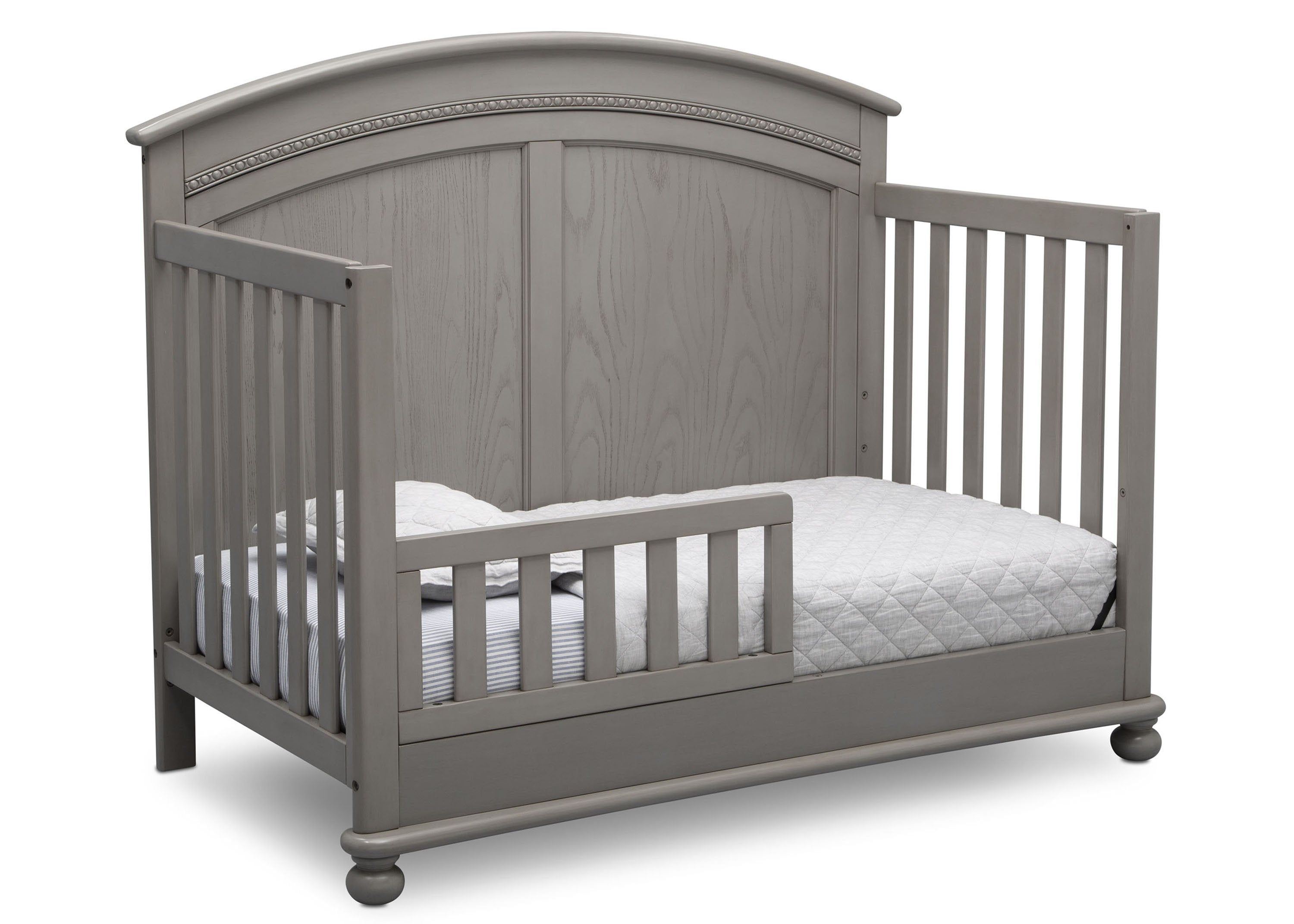 Ainsworth 4-in-1 Convertible Baby Crib - Toddler Bed, Daybed & Full-Size Bed - Safe Nursery Furniture for Newborns & Kids - Perfect for Bedrooms & Daycare Centers