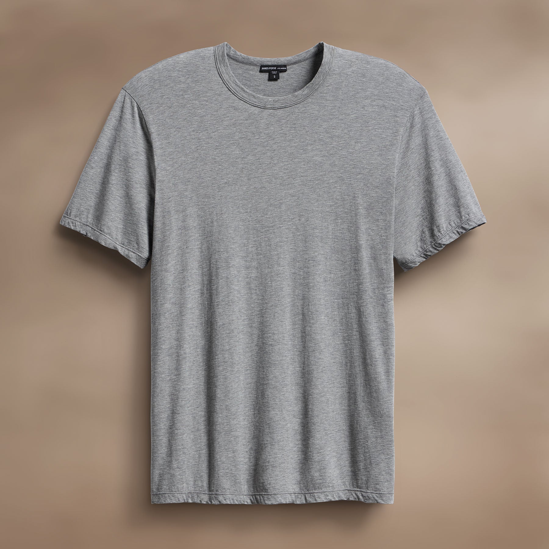 Luxe Lotus Jersey Tee - Soft & Comfortable Women's T-Shirt in Heather Grey | Perfect for Casual Wear, Layering & Everyday Outfits