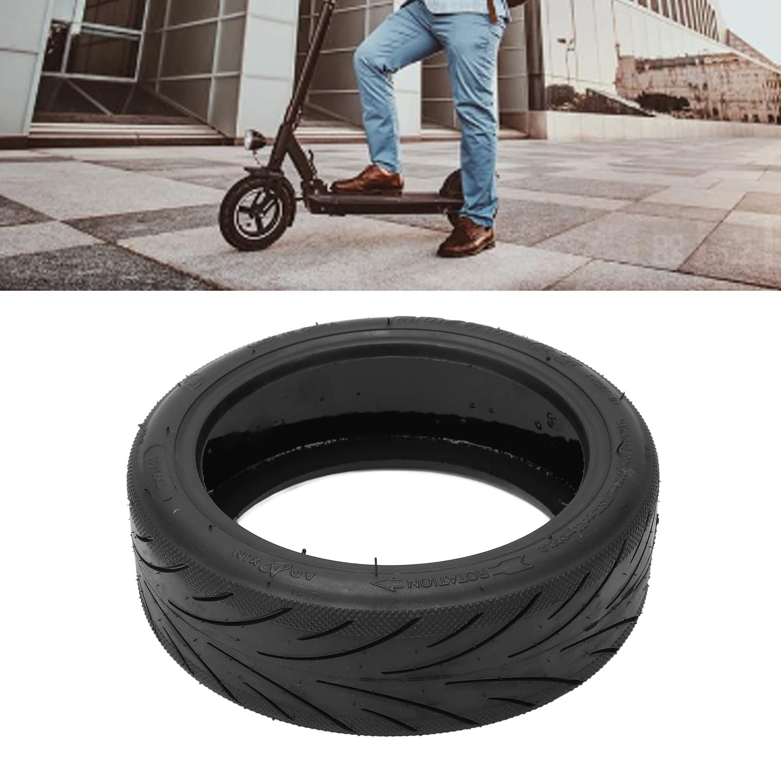 **Explosion-Proof Scooter Tubeless Tire with Valve – Compatible with Ninebot Max G30 & Other Electric Scooters – Durable & Safe for Commuting & Urban Riding**