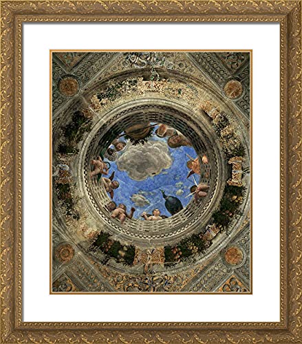 Gold Ornate Wood Frame with Double Matting