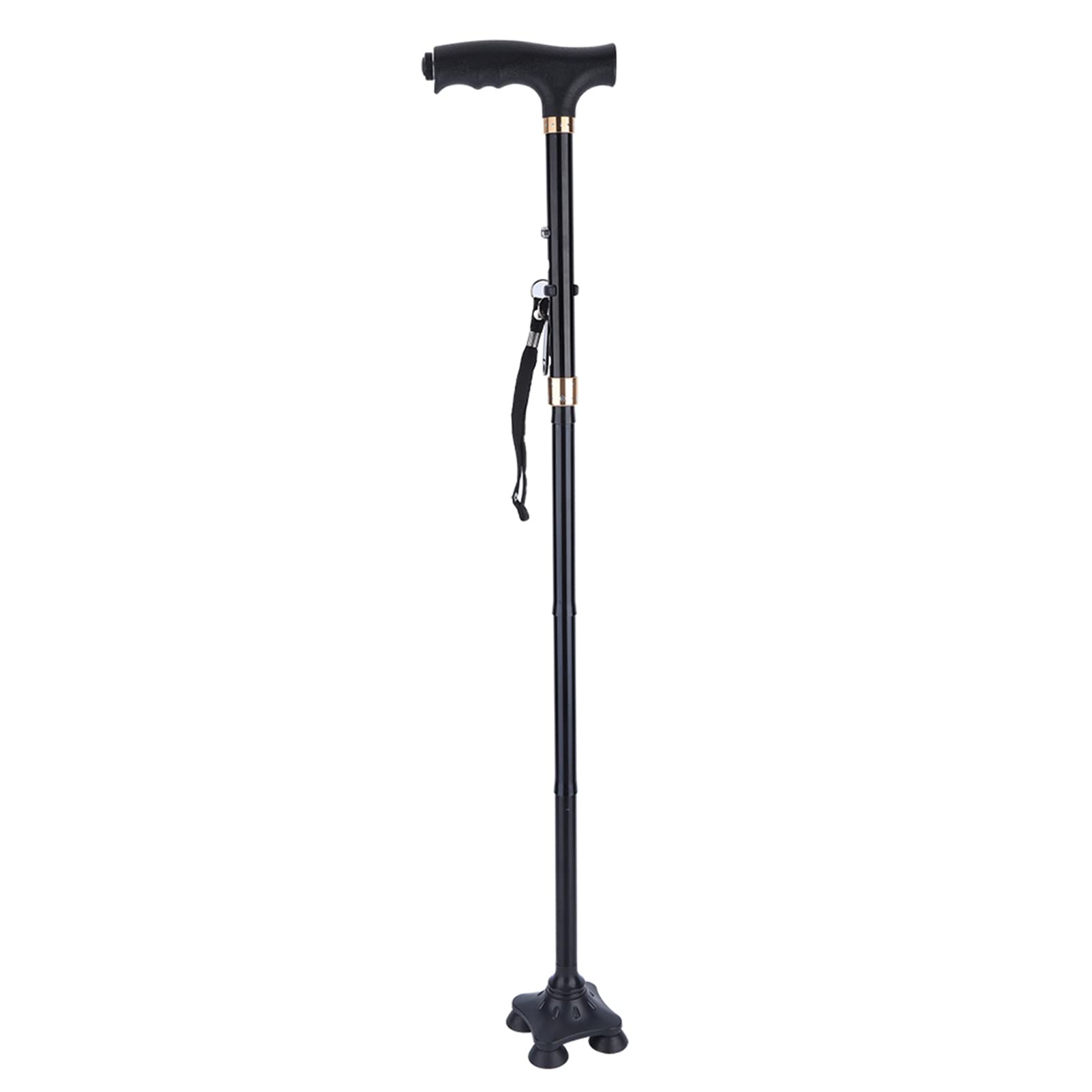 Foldable Walking Cane - Adjustable & Lightweight Collapsible Cane with Comfortable T-Handle | Portable Mobility Aid for Seniors & Travel | Ideal for Hiking, Shopping & Daily Support