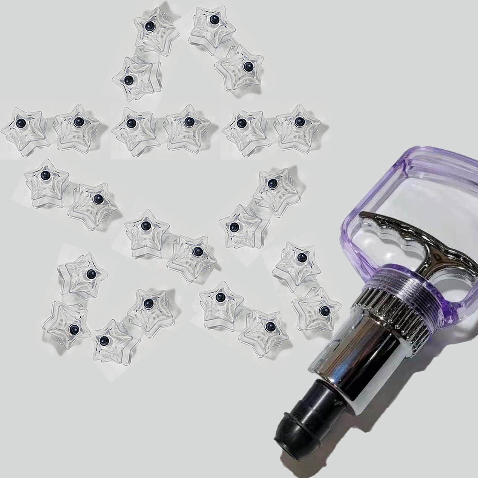 24PCS Star Shape Cupping Therapy Cups - Thickened Reusable Plastic Cupping Set for Pain Relief, Detox & Beauty - Perfect for Home Spa, Massage Therapy & Wellness Treatments