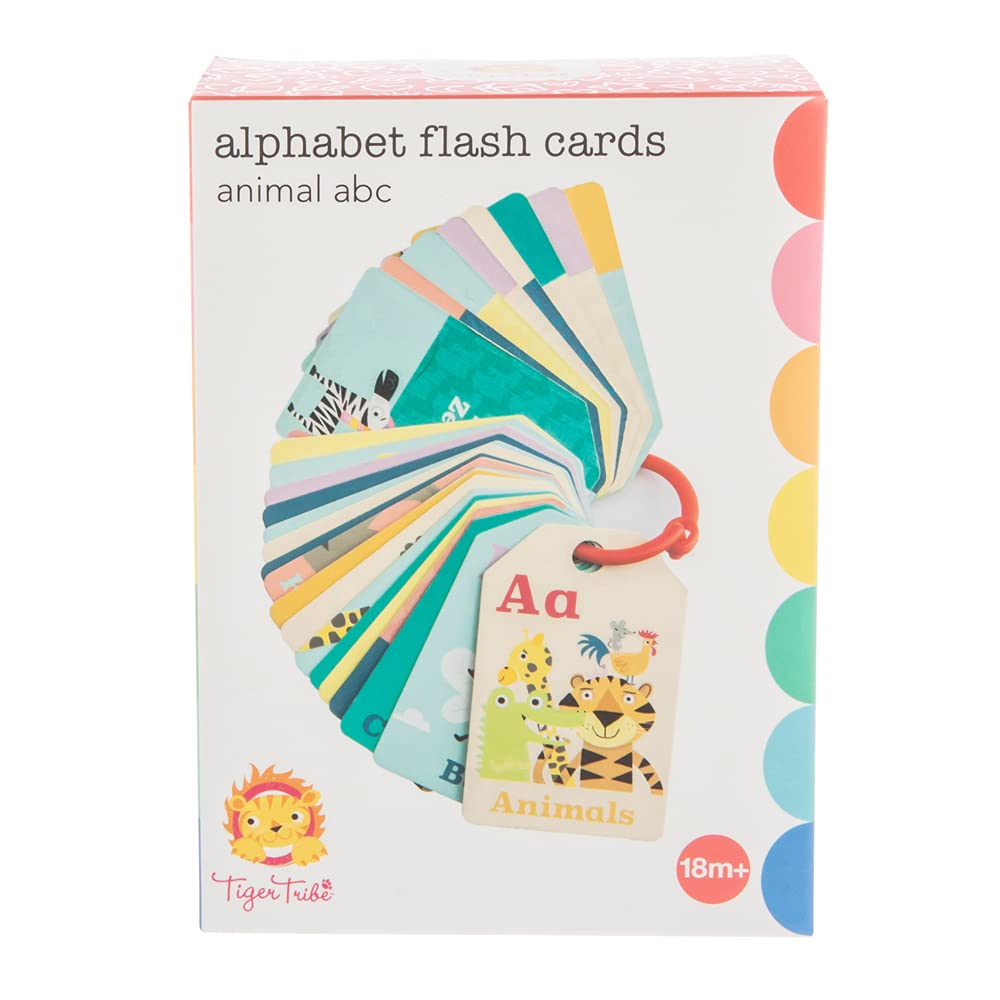 26 Alphabet Flash Cards for Kids - Double Sided ABC Learning Cards with Animal Illustrations | Fun Preschool Educational Toys for Letter Recognition & Early Reading | Perfect for Homeschooling & Classroom Activities