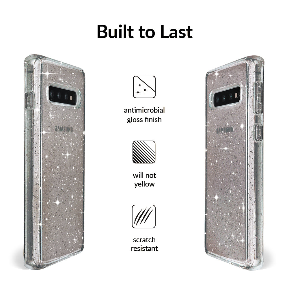 Samsung Galaxy Phone Case with Grey Stardust Design - Slim Protective Cover for Everyday Use, Work & Travel