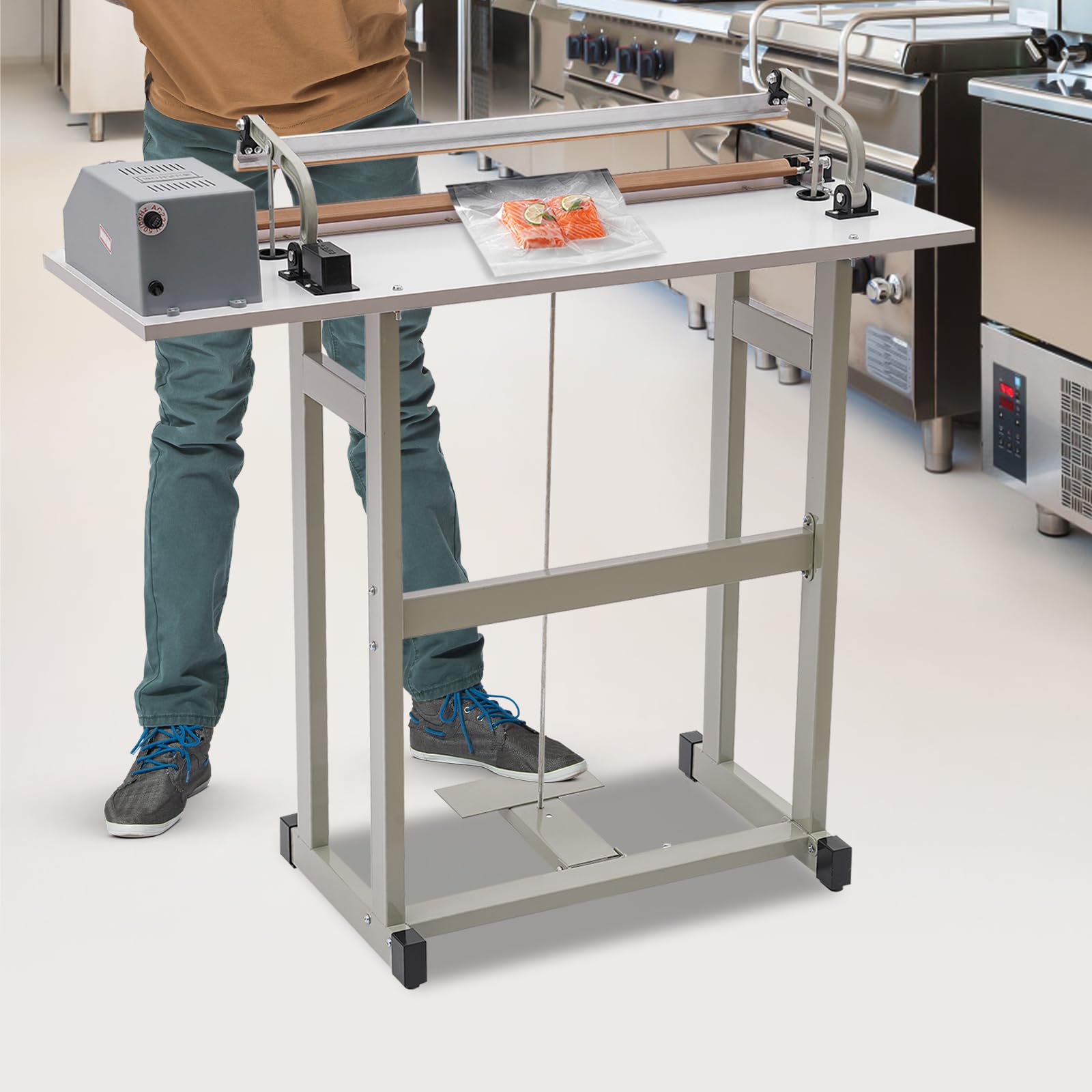 2-in-1 Foot Pedal Heat Sealing Machine with 22
