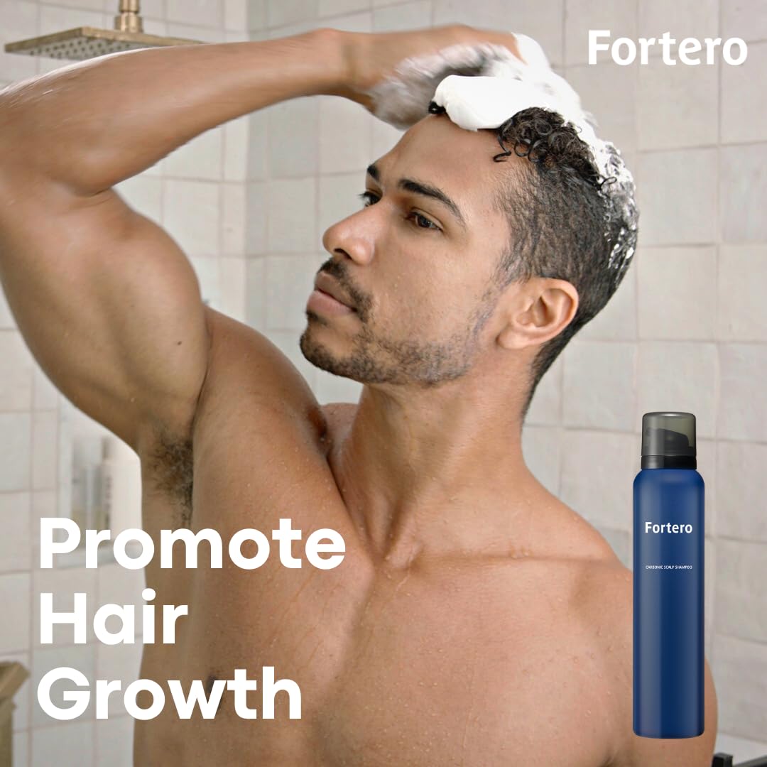 Fortero Hair Regrowth Treatment for Men - 5% Minoxidil Shampoo & Conditioner Set for Hair Loss, Baldness & Alopecia - Hair Thinning Solution & Restoration System Bundle - Perfect for Daily Use & Scalp Care Routine