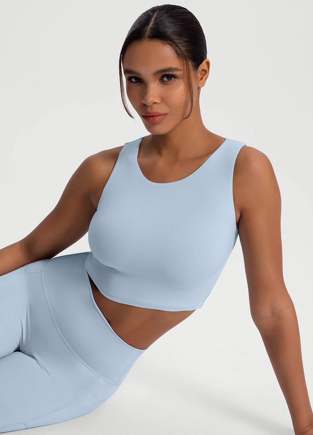 High Neck Cropped Tank Top for Women - Sexy Summer Workout Shirt - Yoga, Running & Gym Essentials