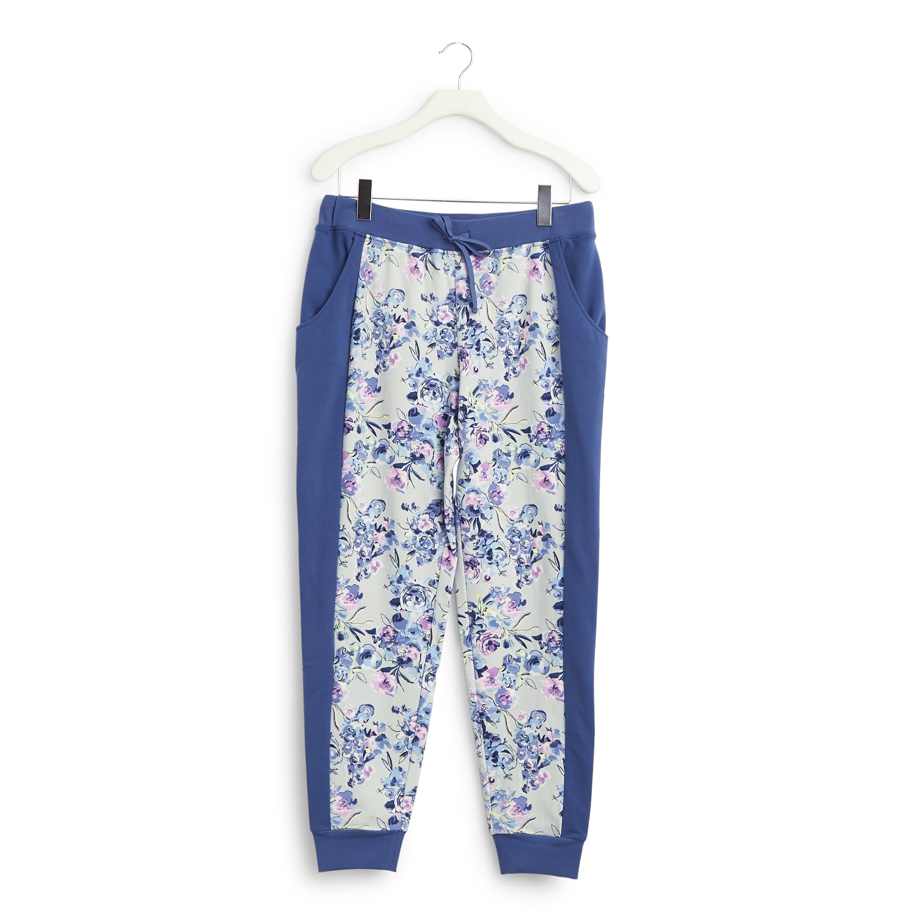 Vera Bradley Women's Active French Terry Jogger Pants with Pockets - Stylish Color-Blocked Lounge Pants for Yoga, Running & Casual Wear