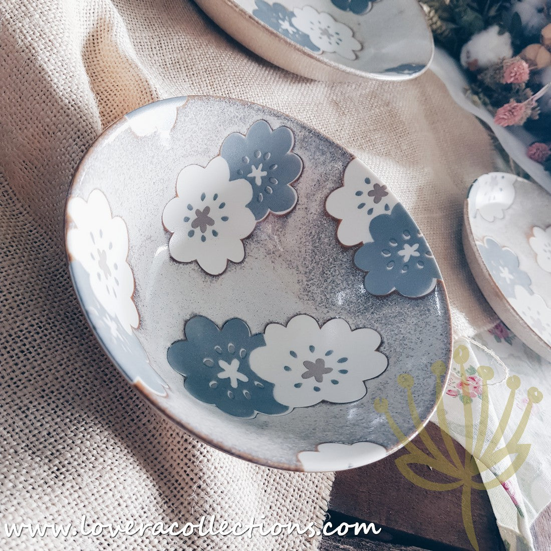 Aito Japan Nordic Floral Dinnerware Set - 60% Off Sale - Elegant Plates, Bowls & Cups for Home Dining, Wedding Registry & Gift Giving