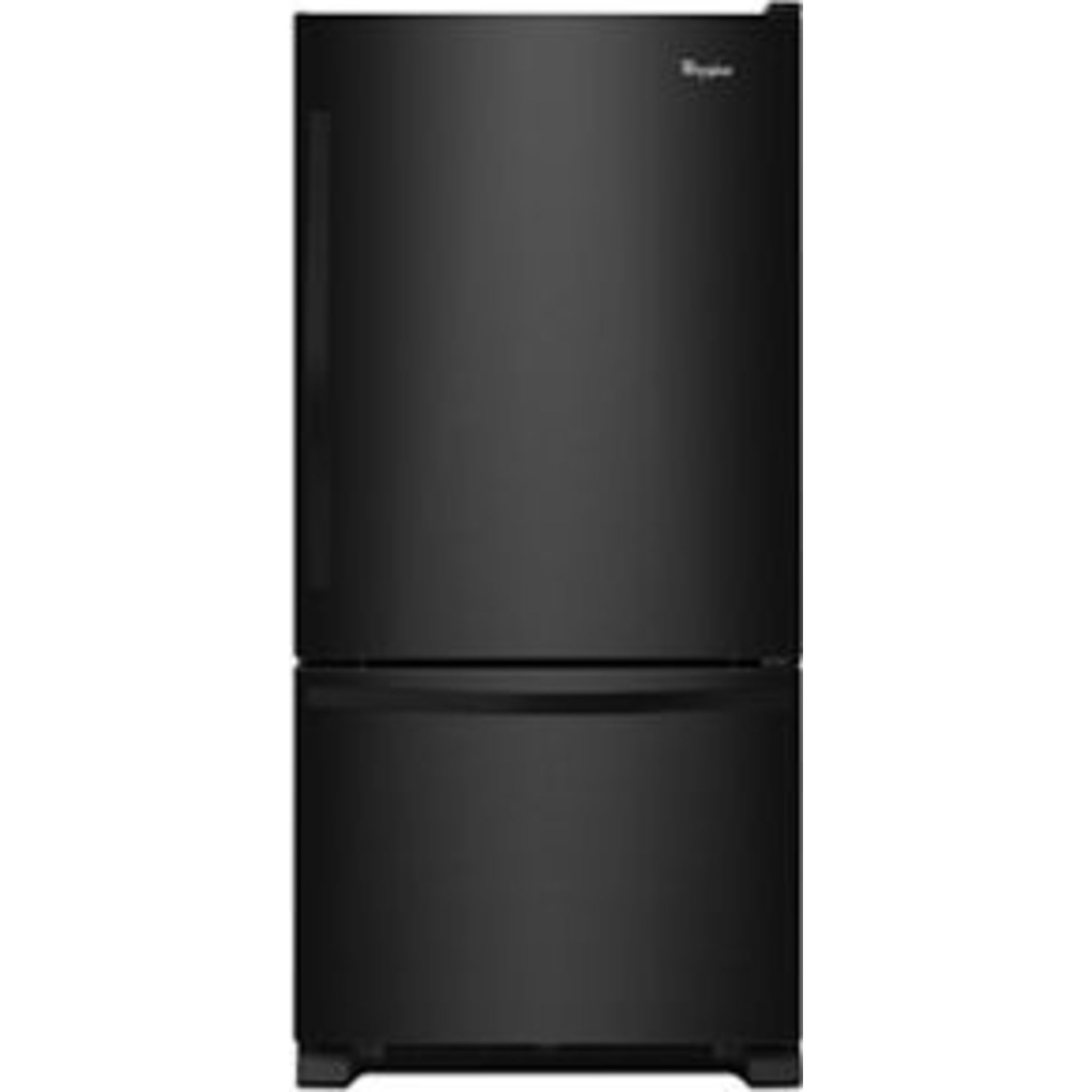 Whirlpool WRB322DMBB Bottom Mount Refrigerator - 36 Inch Black Stainless Steel French Door Fridge with Ice Maker & Water Dispenser - Perfect for Kitchens, Offices & Restaurants