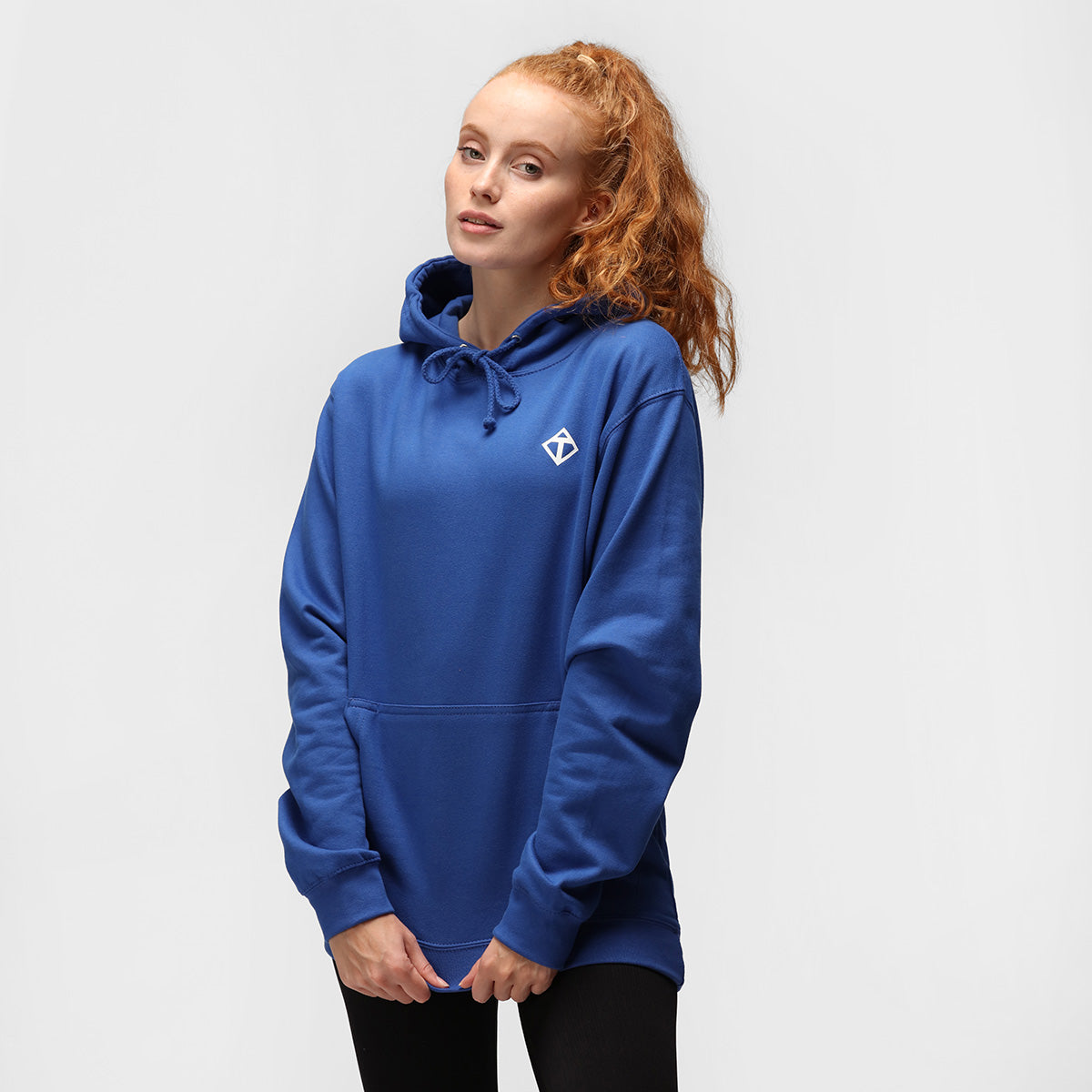 Royal Blue Diamond Hoodie for Men & Women - Trendy Zip Up Sweatshirt with Unique Diamond Design | Perfect for Casual Wear, Street Style & Outdoor Activities