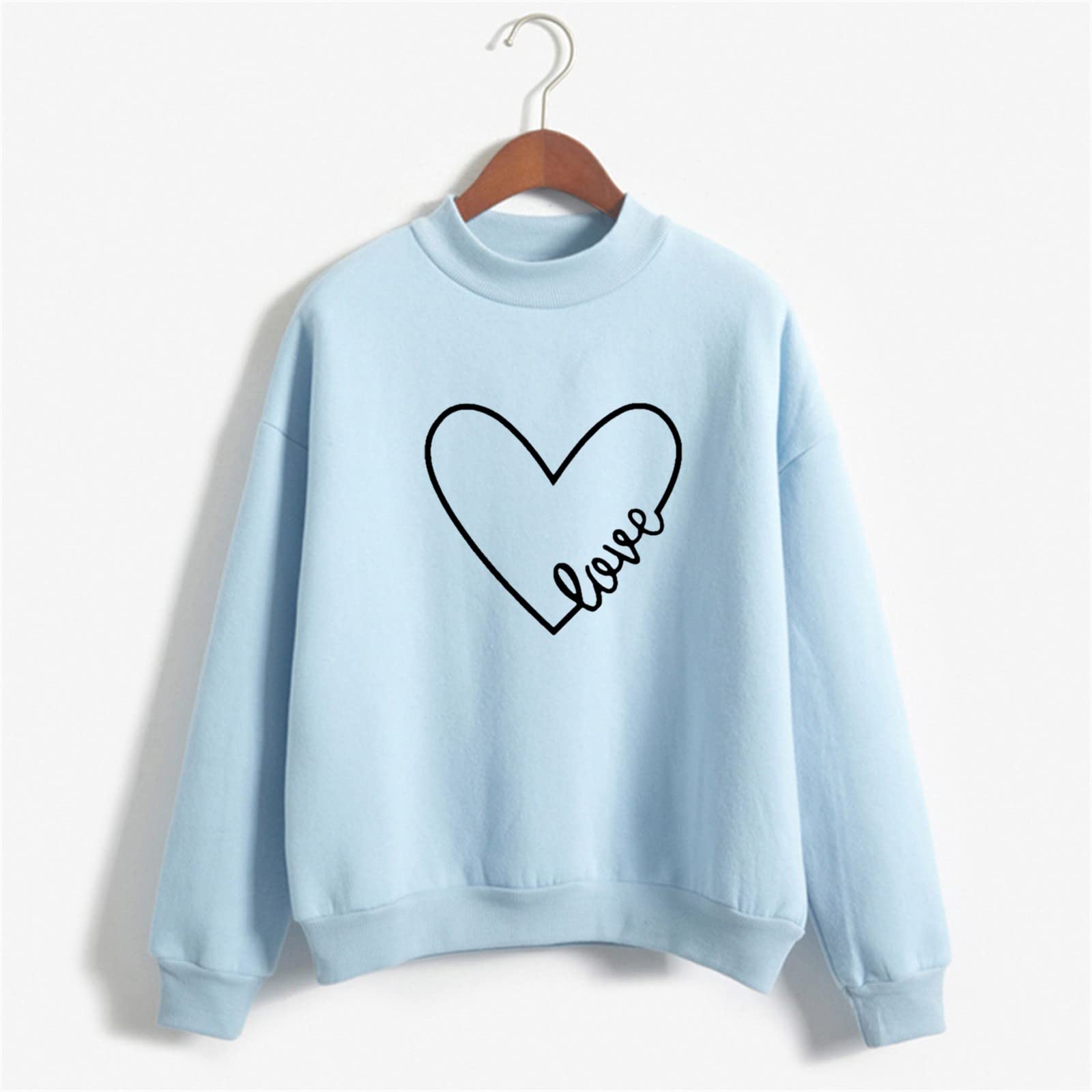 Ollysqiar Women's Autumn Long Sleeve O-Neck Shirts - Prime Quality Clearance Sale Under $6 | Casual Wear, Layering, Fall Outfits