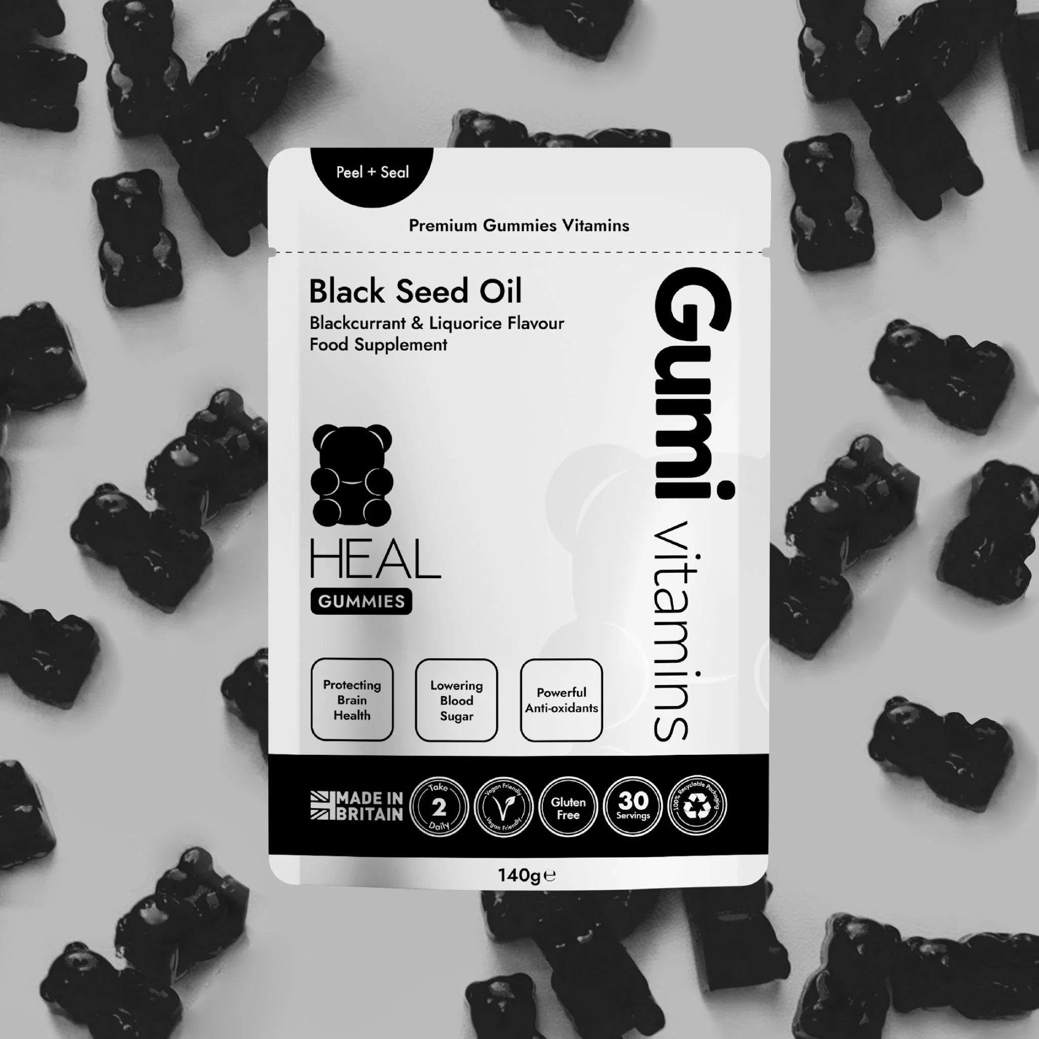 Premium Gummy Vitamins with Black Seed Oil for Immune Support - Boost Energy & Wellness for Adults & Kids