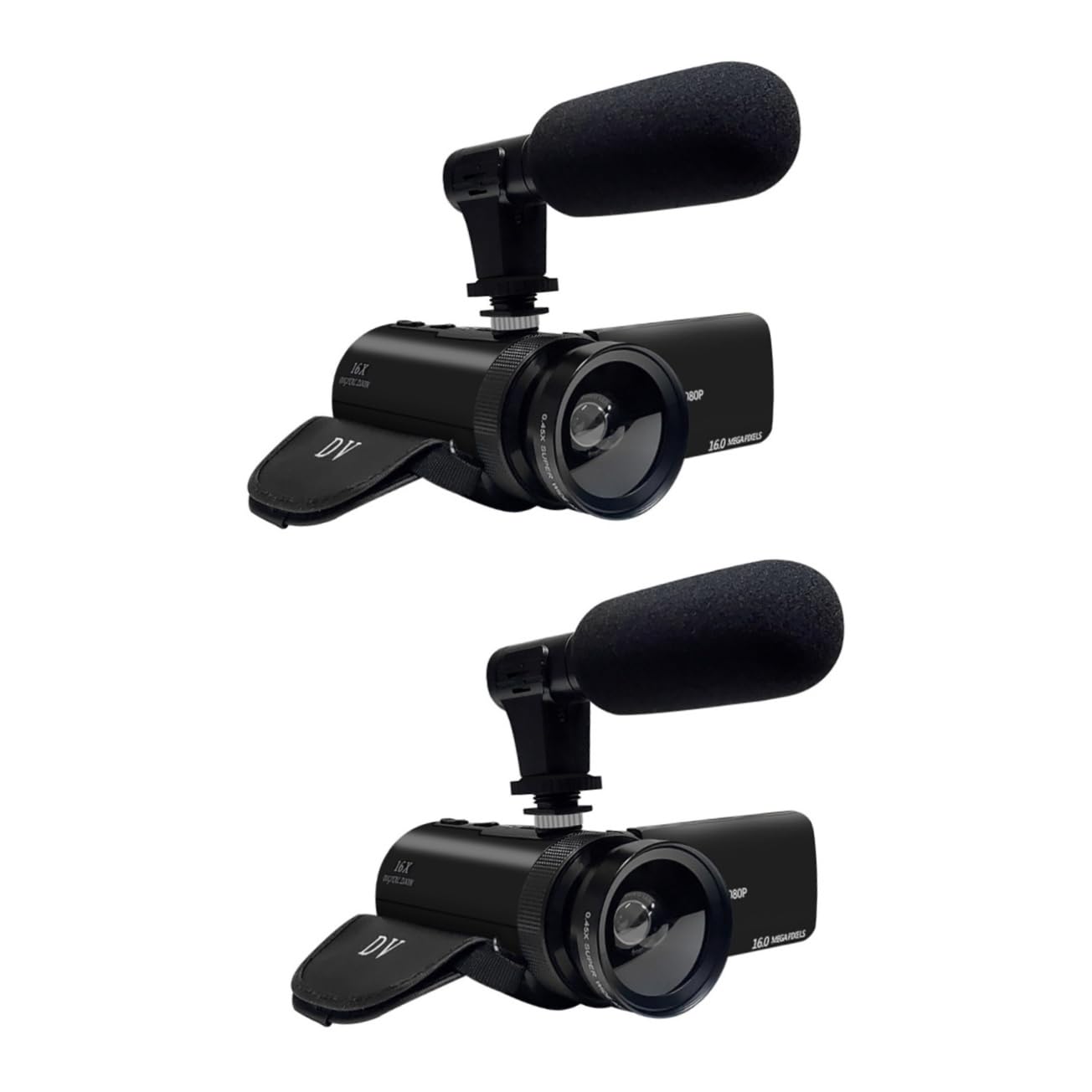 Mikikit 2 Pack HD Digital Video Camera Recorder with Built-in Microphone - Portable DV Camcorder for Home Security, Vlogging, Travel & Outdoor Adventures