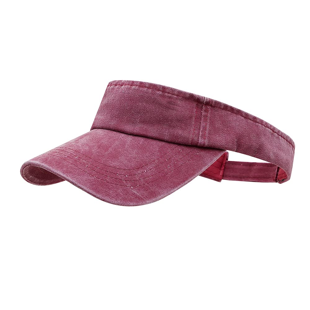 ANDICEQY Adjustable Sport Sun Visor Hat - Breathable Cotton Baseball Cap for Women & Men - Perfect for Running, Golf, Hiking & Outdoor Activities