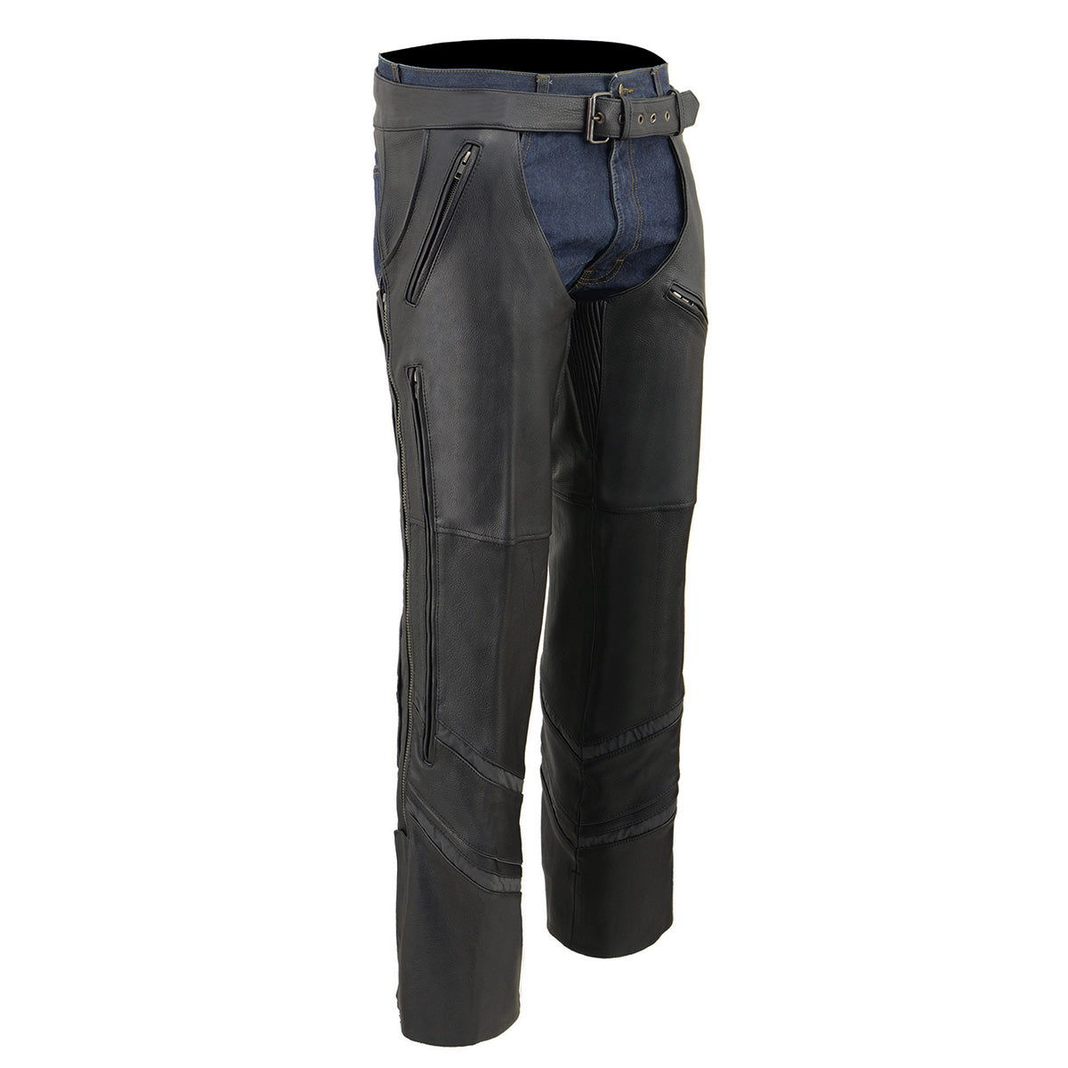 High-Visibility Reflective Motorcycle Chaps with Ventilation - Perfect for Night Riding & Safety Gear Enthusiasts