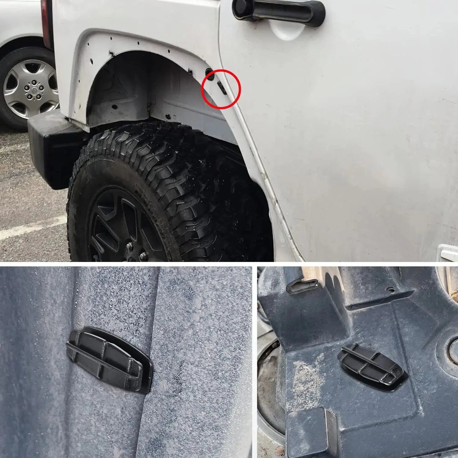 25 Pcs 38mm Hole 10mm Fender Flare Moulding Clips - Compatible with Jeep Liberty, Wrangler & Chrysler 55157055 AA - Heavy Duty Rocker Panel Wheel Fender Clips for Off-Road & Auto Body Repair