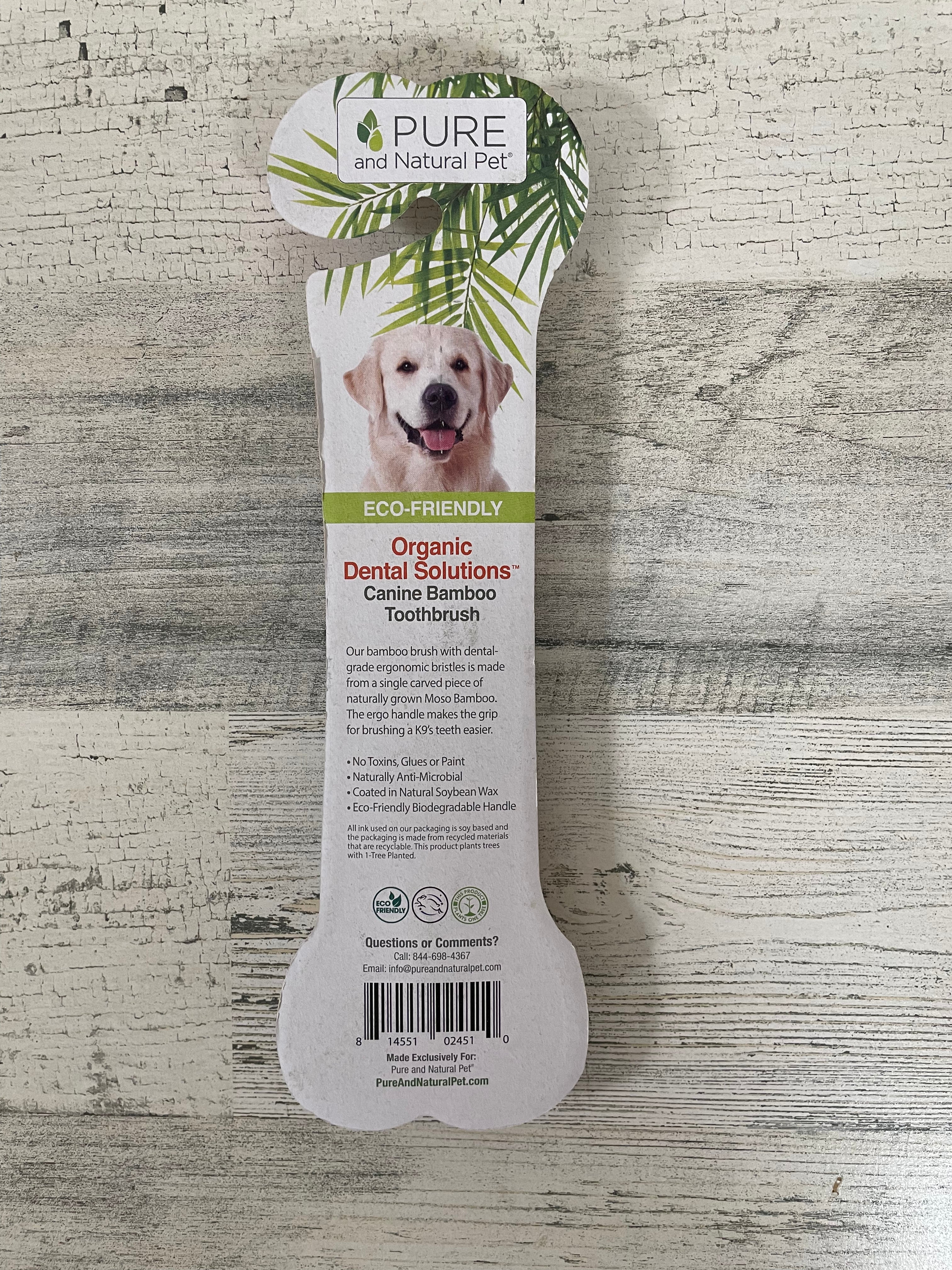 Natural Pet Toothbrush for Dogs & Cats - Soft Bristles for Gentle Cleaning - Perfect for Daily Oral Care at Home