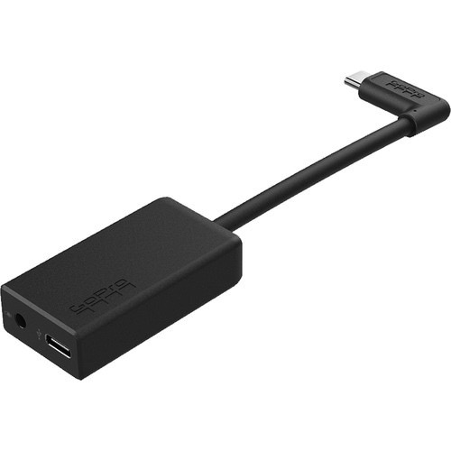 GoPro Pro 3.5mm Mic Adapter - External Microphone Adapter for GoPro Hero 9/8/7/6/5 - Perfect for Vlogging, Live Streaming & Outdoor Adventures