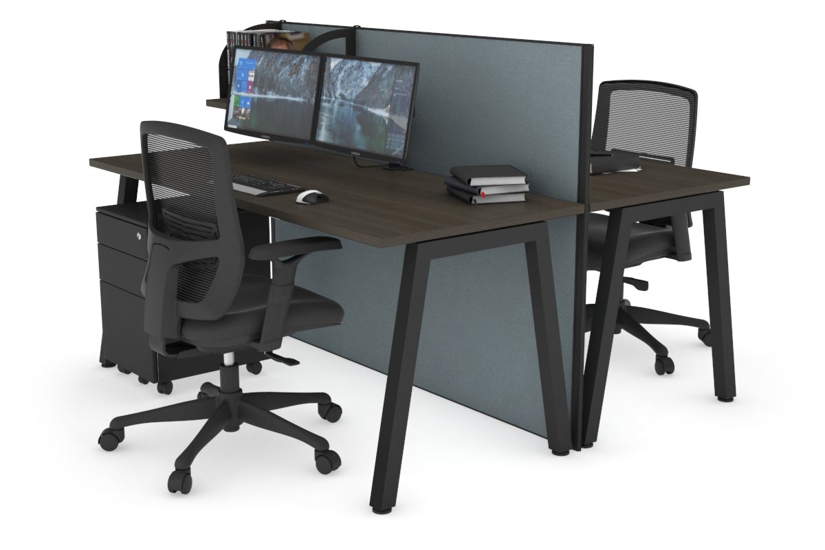 Horizon Quadro 2-Person Office Workstation Bench with A-Legs - 47.2