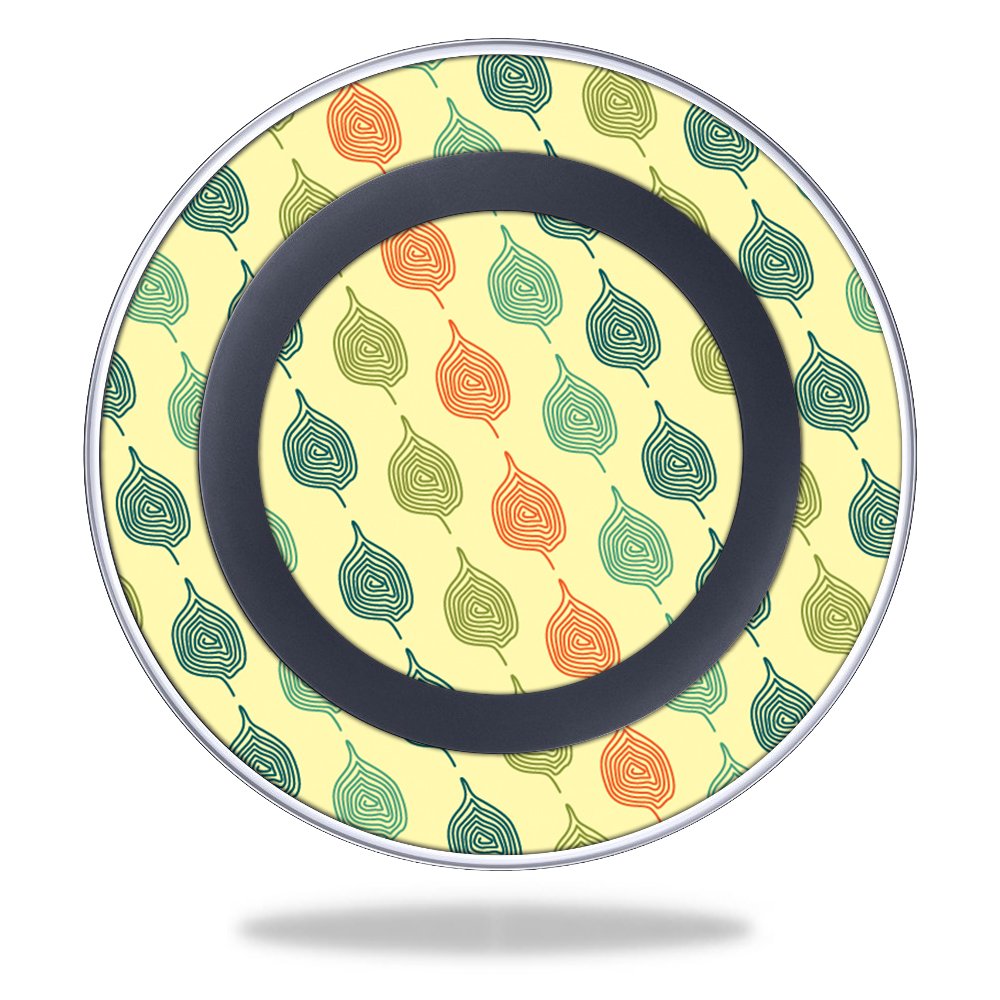 MightySkins Decorative Skin Wrap for Samsung Wireless Charging Pad - Maze Leaves Design | Protective Cover Sticker | Perfect for Home, Office & Car Charging Stations