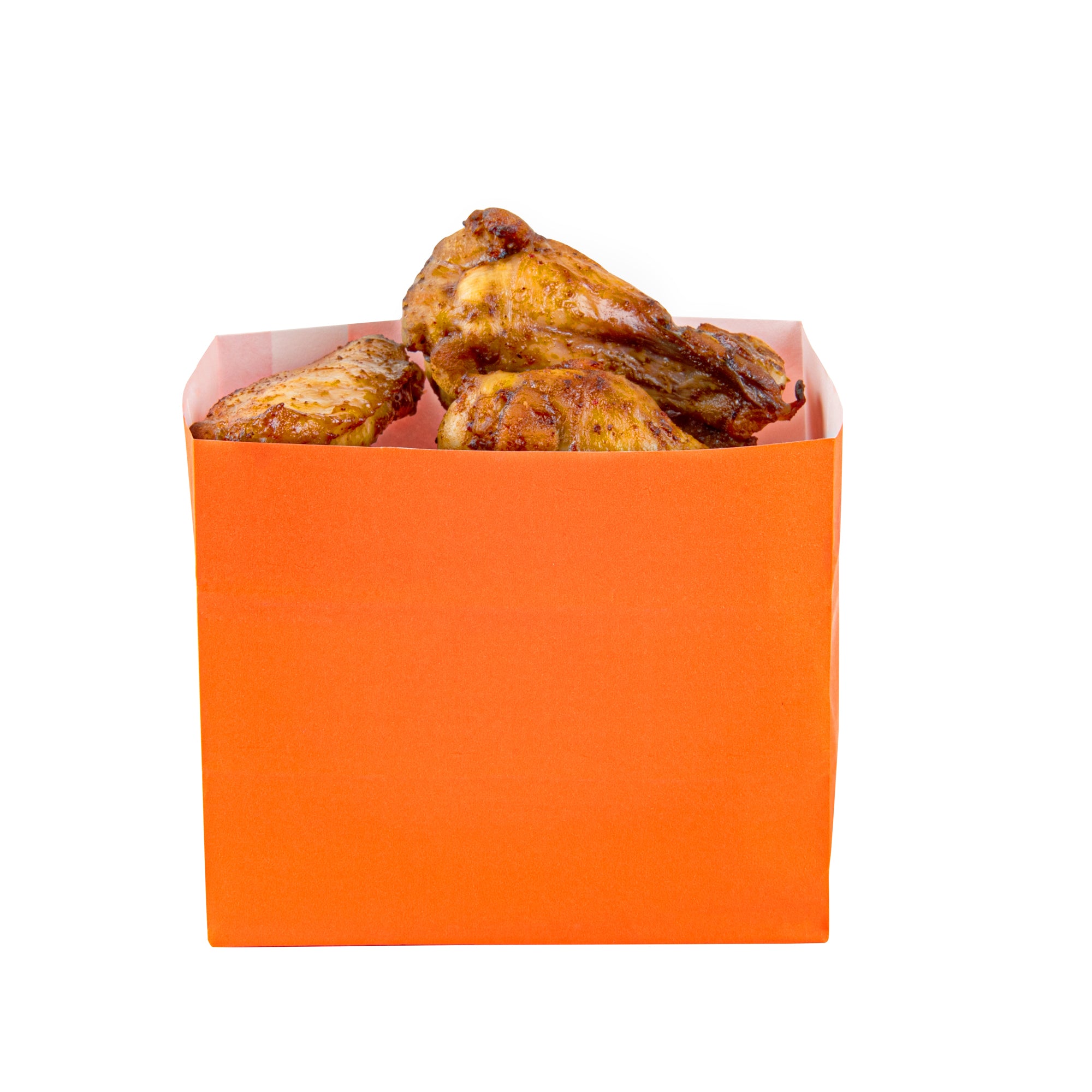 Eco-Friendly Orange Paper Snack Bags - 4.25