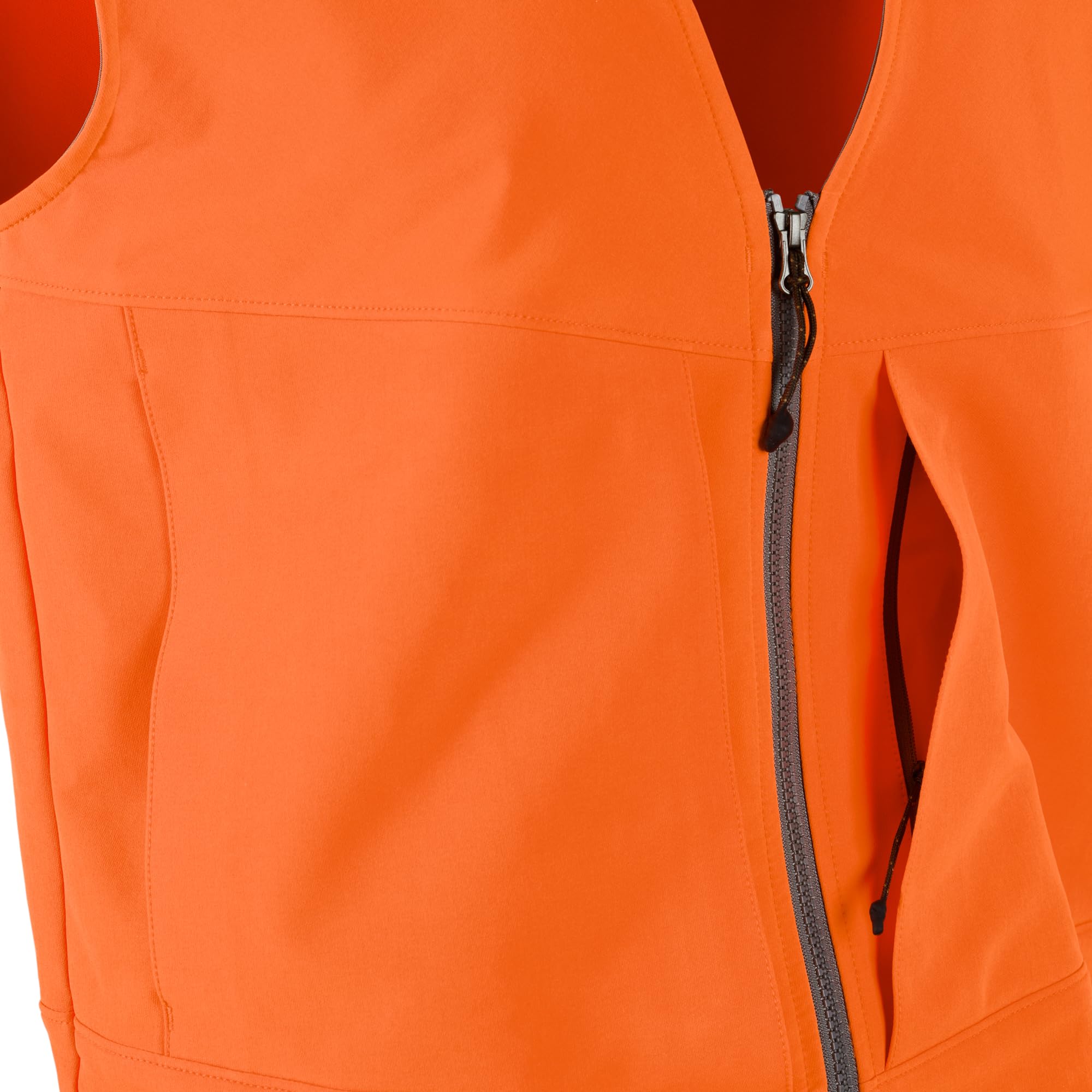 First Lite Men's Charge Hunters Orange Vest - Lightweight High-Visibility Hunting Vest for Safety & Comfort | Perfect for Deer Hunting, Turkey Hunting & Outdoor Adventures