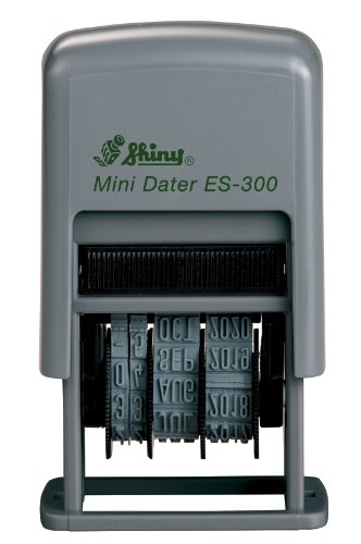 ES-300 Self-Inking Date Stamp with Red Ink - Perfect for Office Documents, Shipping Labels & Legal Paperwork