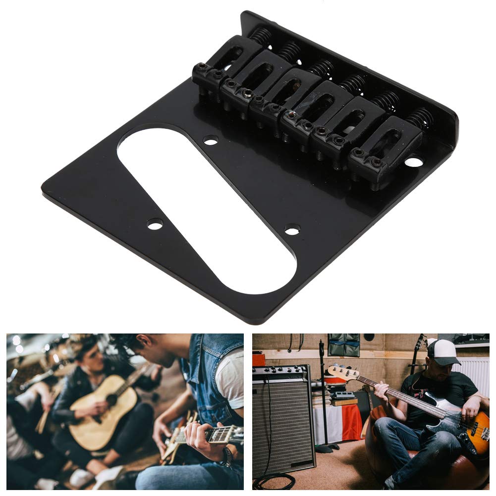 Premium Black Electric Guitar Bridge for TL Models - High-Quality Replacement Part for Smooth Playability & Enhanced Tone - Perfect for Rock, Blues & Studio Recording