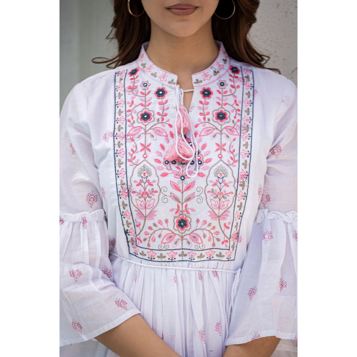 Floral Cotton Dress for Women - Summer Casual Maxi Dress with Pockets | Perfect for Beach, Vacation, and Everyday Wear