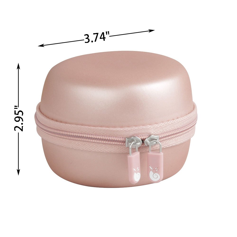 Hermitshell Hard Travel Case for XLEADER/Nubwo SoundAngel 2nd Gen 5W Touch Bluetooth Speaker - Rose Gold - Protective Cover for Outdoor, Travel & Home Use