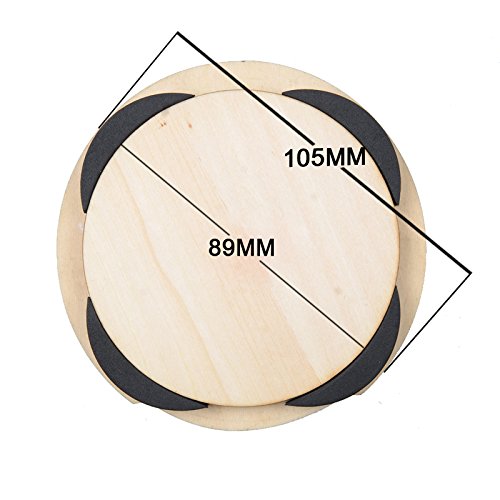 TwoS Guitar Sound Hole Covers - Anti-Feedback & Anti-Larsen Device for Acoustic Guitars | Wooden Mute Covers for Noise Reduction | Essential Guitar Accessories for Live Performances & Recording Studios