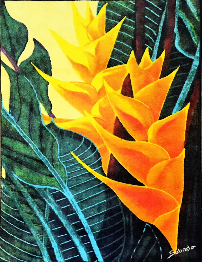 Hana Heliconia Tropical Flower Art Print by Philip Sabado - Perfect for Home Decor, Office Wall Art & Gift Ideas