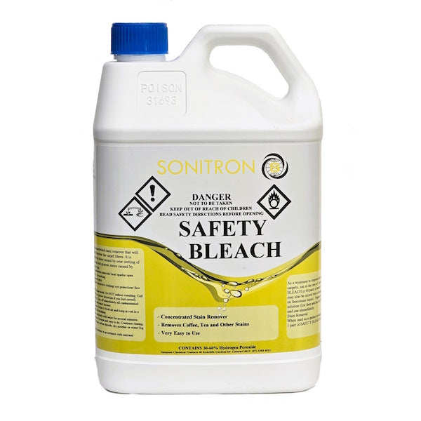 Sonitron Safety Bleach Carpet Cleaner - 60% Hydrogen Peroxide Solution for Deep Stain Removal | Perfect for Home, Office & Pet Stain Cleaning