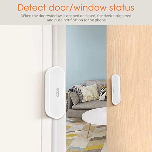 OKOS WiFi Door Window Sensor - Smart Home Security Alarm with Instant Alerts, No Hub Required, Works with Okos Smart App (USB/Battery Powered) - Perfect for Home, Office & Apartment Security
