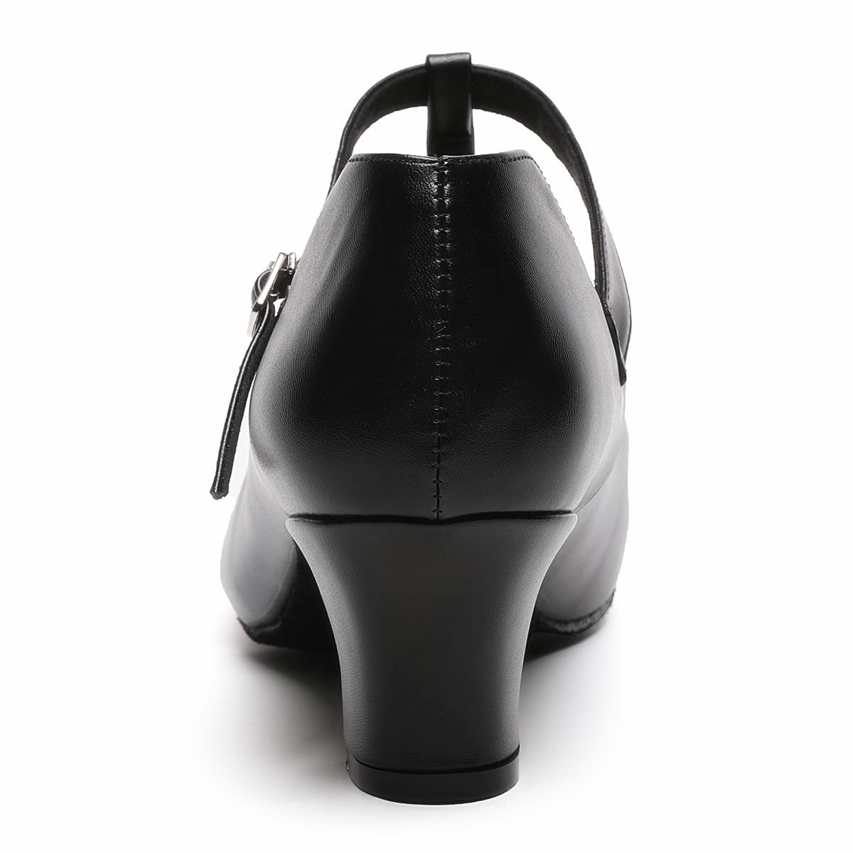 Women's T-Strap Character Dance Shoes - Leather Salsa & Swing Heels for Women - Comfortable Ladies Dress Shoes for Ballroom, Latin, Tango & Performance